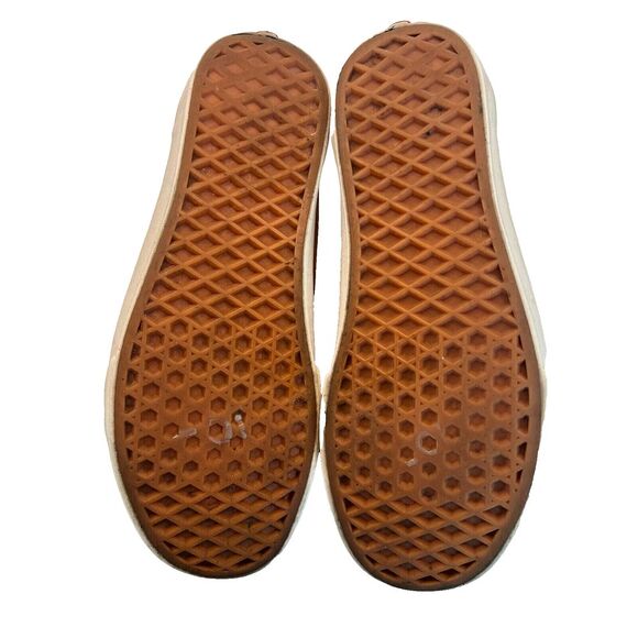 Men's 6 Women's 7.5 Suede Leather Vans Old Skool Skate Shoes Sneakers Rust Ornge - Picture 8 of 12